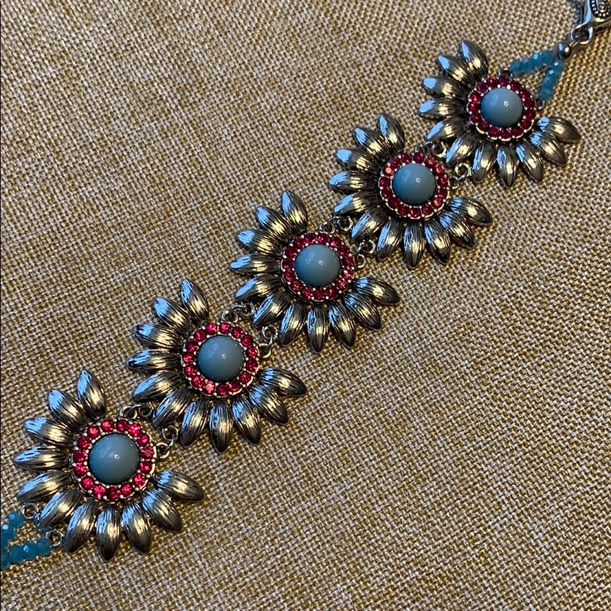 Beautiful One-Of-A-Kind Flower Bracelet